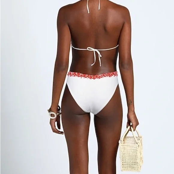 VALENTINO GARAVANI Beaded Cut-Away Swimsuit $4,708 large comes with dust bag - Picture 3 of 17